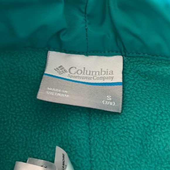 Columbia Ski Pants -teal green size 7/8 - Picture 2 of 2